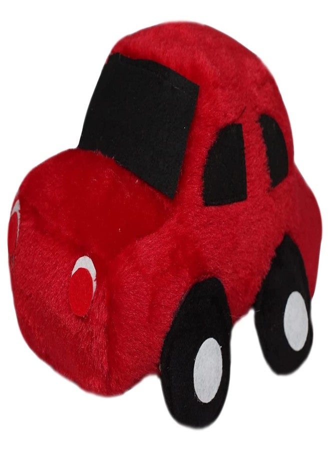 تيكلز لعبة قطيفة ناعمة محشوة على شكل سيارة، مناسبة للأطفال من الجنسين، لتزيين المنزل (اللون: أحمر، الحجم: 30 سم) - Image 3